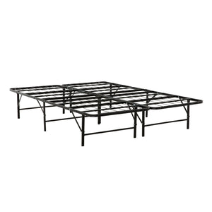 English Elm Metal Metal Mattress Foundation Bed Frame Cal King Size Sturdy Steel Support with Under-Bed Storage 92-inch Black 41 L x 30 W x 6 H B011P204498