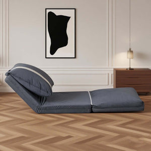 English Elm Aria Modern Floor Sofa Bed Set Of 2 – 6-Position Adjustable, Quick-Fold, Cozy & Space-Saving Solution W3391S00007