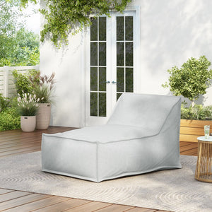 English Elm Christopher Knight Home® - Perry Outdoor Bean Bag Lounge Chair - Light Gray, Water-Repellent, Comfortable For Indoor & Outdoor Use N775P265564G