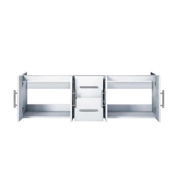 English Elm Glossy White Double Bath Vanity - 60" W With Spacious Storage, Soft-Close Drawers & Easy Install B2731P258504