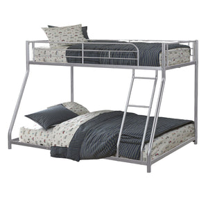English Elm Twin Arch Slat Bunk Bed with Patented Insert & Lock Joint System — Sturdy Transitional Style, Space-Saving Design Silver 77 L x 14 W x 8 H B2741P347862