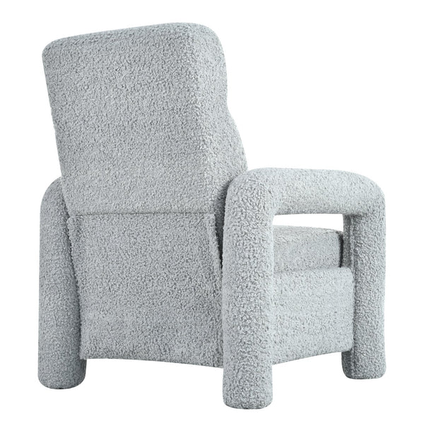 English Elm Christopher Knight Home® - 31.25" Push Back Recliner Plush Teddy Fleece Upholstered Armchair with Foam & Pocket Springs Comfort 90–120–150° Adjustments LIGHT GREY N763P212864R