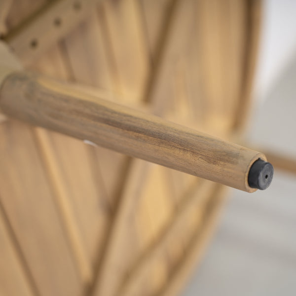 English Elm Christopher Knight Home® - Verona Round Acacia Outdoor Coffee Table — Handcrafted Natural Finish, Weather‑Resistant, 35" Diameter N775P309258A