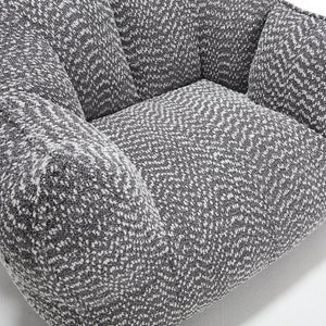 English Elm Sofa plush beanbag chair with superfiber cover and resilient foam filling for ultimate home comfort and relaxation Grey W1996P252268