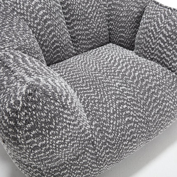 English Elm Sofa plush beanbag chair with superfiber cover and resilient foam filling for ultimate home comfort and relaxation Grey W1996P252268
