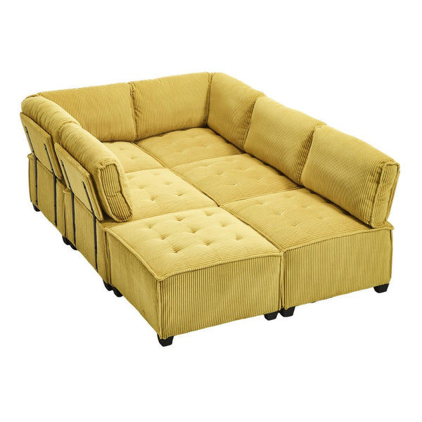 English Elm United We Win U-Shaped Modular Sectional Sofa With Reversible Chaise - Plush Comfort & Style! W1568S00153-GIGA
