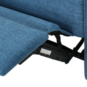 English Elm Christopher Knight Home® - 47" Wide Manual Standard Recliner with Plush Fabric Upholstery, Spacious 47" Seat, Durable Frame, Comfort Blue 61259.00MBLU