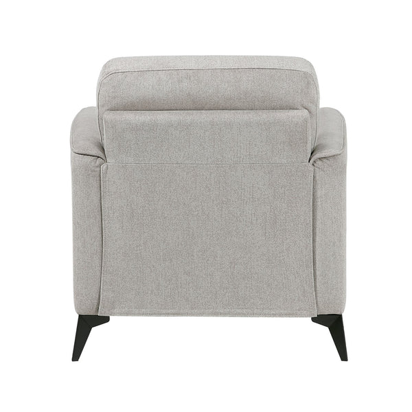 English Elm Modern Contemporary Side Chair with Cushioned Microfiber Seat and Sleek Black Metal Legs for Stylish Comfort Tan 32 L x 28.5 W x 21.5 H B011P339260