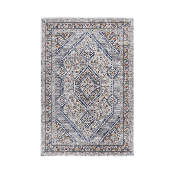 English Elm Loom & Luxe Area Rug 8X10 Blue/Cream, Stylish Non-Shedding, Stain Resistant For Living Room, Bedroom & Office B335P289477