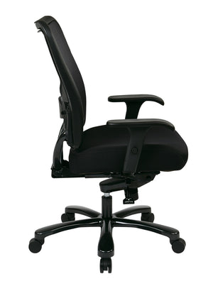 OSP Home Furnishings Double Layer Airgrid Big and Tall Ergonomic Office Chair with Lumbar Support Mesh Back 75-37A773