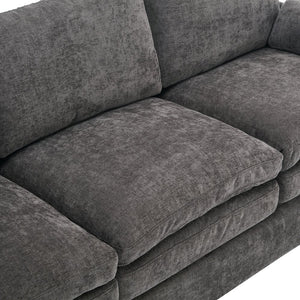 English Elm Cozy Oversized Upholstered Sofa Set - Plush Comfort With Double Cushion Support For Modern Living Rooms N719S001921E