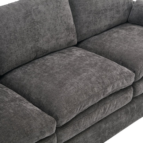English Elm Cozy Oversized Upholstered Sofa Set - Plush Comfort With Double Cushion Support For Modern Living Rooms N719S001921E