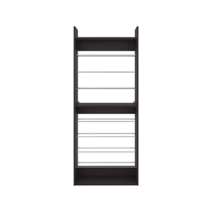 English Elm Ronald 10-Tier Slim Shoe Organizer, Vertical Freestanding Storage for 20 Pairs, Kronos Wengue Finish B200P335359