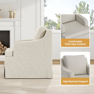 English Elm Dining Armchair with Beige Upholstery and Cushioned Seat for Kitchen or Living Room T3623P430776
