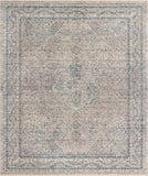 Unique Loom Noble Henry Machine Made Medallion Rug Ivory, Gray/Navy Blue/Beige/Light Blue 8' 0" x 10' 0"