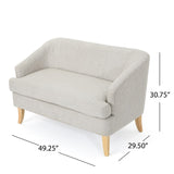 Christopher Knight Home® - Noble House - Sheena Mid Century Modern Beige Fabric Loveseat