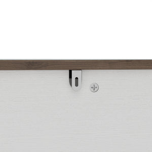 English Elm 44.6'' Corner Mdf Dog Kennel Cabinet with Fluted Drawer End Table for Modern Living White W5216P415904