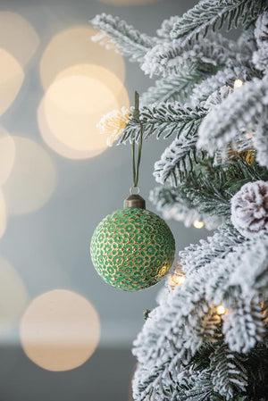 English Elm D3" Glass Christmas Ball Ornaments Set Of 12 - Elegant Holiday Decor For Trees, Wreaths & Events W2078P247901