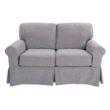 OSP Home Furnishings Ashton Loveseat Fog