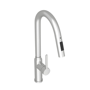 English Elm Bothwa Pull Down Kitchen Faucet with Stainless Steel Spout and Ceramic Cartridge Control Brushed Nickel B2724P262919