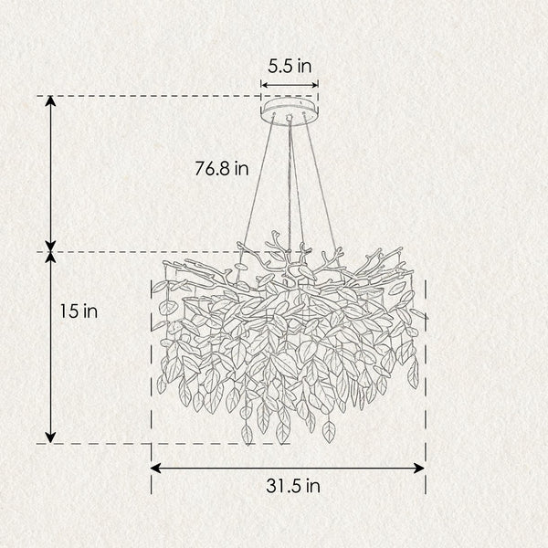English Elm 10-light Gold Chandelier Seeded Glass Globe Fixture for Dining Room or Kitchen Island W5008P466533