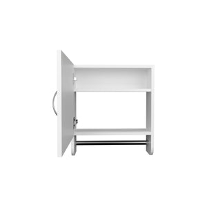 English Elm Medicine Compact Wall Cabinet with Mirror Door, Engineered Wood Storage, Durable, Space-Saving Design White 20.28 L x 18.31 W x 2.36 H B097P250833