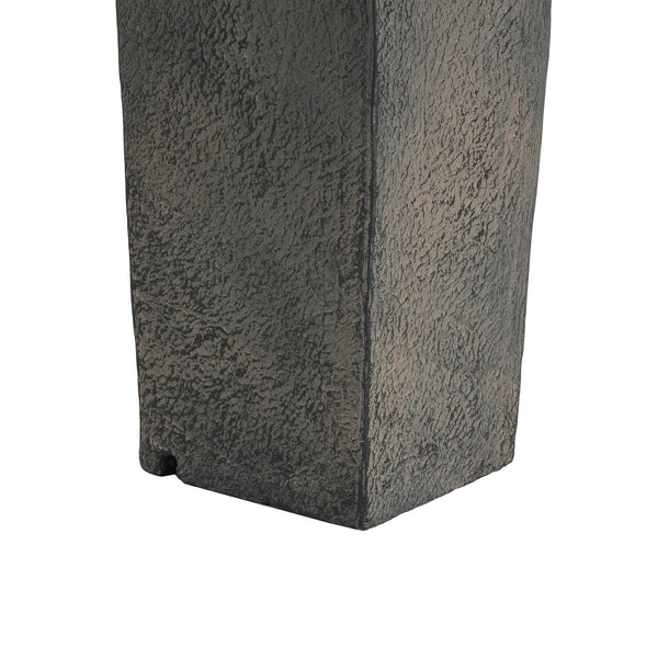 English Elm Christopher Knight Home® - 25.59"H Minimalist Concrete Column Fountain with LED Illumination, Durable Weatherproof Outdoor Accent N765P324547G