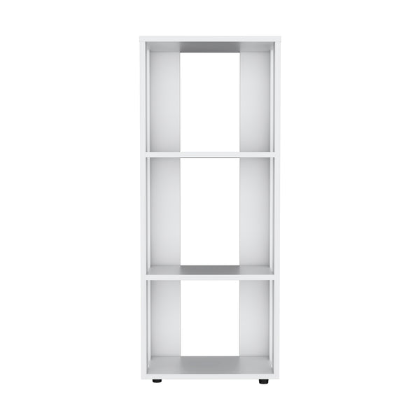 English Elm Office Library Three-Shelf Engineered Wood Organizer for Home or Office — Compact, Durable, Stylish Storage Solution White 39.37 L x 10.63 W x 2.76 H B097P296829