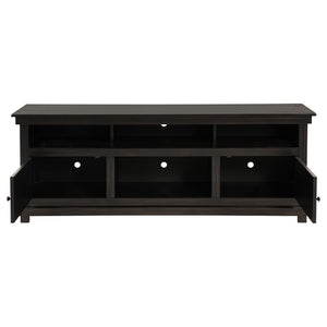 English Elm Castleton 70 Inch Farmhouse Media Console Pine Wood with Six Storage Compartments B062P451647