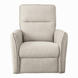 English Elm Top Rated Mid-century Recliner with Infinite Positions Italian Suede High-back Lounge Chair B183P232040