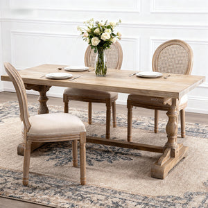 English Elm French Country Barstools Solid Wood Cabriole Legs Upholstered Cushion Set of 2 W1622P411782