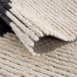 Madison Park Amanda Modern/Contemporary Black & Ivory Modern Area Rug MP35-7596 Black/Ivory