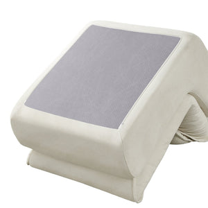 English Elm Compressed Lounge Chair with Ottoman - Space-Saving Chenille Upholstered Sofa, High-Density Foam Comfort Beige W1036P251827