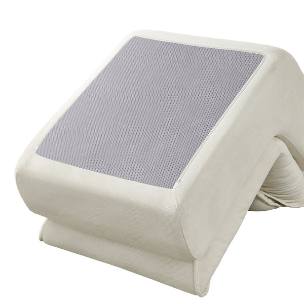 English Elm Compressed Lounge Chair with Ottoman - Space-Saving Chenille Upholstered Sofa, High-Density Foam Comfort Beige W1036P251827