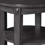 OSP Home Furnishings Lane End Table Slate Grey