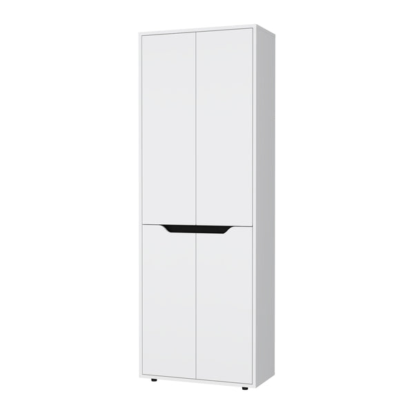 English Elm FM Keyser Multistorage Kitchen Pantry Cabinet with 5 Shelves & 4 Doors, Space-Saving Durable Design B128P321071