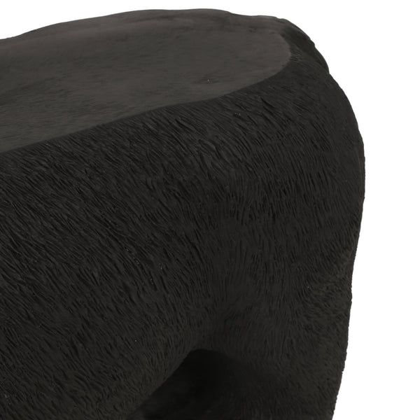 English Elm Christopher Knight Home® - MGO Bear Bench Lightweight Concrete Outdoor Bench in Matte Black with Detailed Bear Design, 31.75" W 72985.00