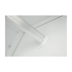 English Elm 71" Tall Metal Wardrobe Cabinet with 2 Drawers, Adjustable Shelf & Hanging Rod — Space-Saving White Closet Organizer W3387P351602