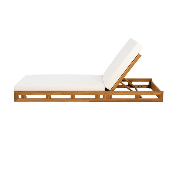 English Elm Christopher Knight Home® - Lounge Chaise Set - Elegant Acacia Wood With Plush 4" Water-Resistant Cushions For Ultimate Comfort N770P272405T_65429.00CUSH