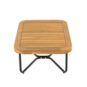 English Elm Christopher Knight Home® - Lucca Outdoor 4-Piece Acacia Wood Conversation Set With Water-Repellent Cushions For Stylish Living N773OC00019G