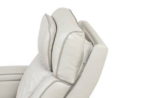 English Elm Fortuner Modern Upholstery Recliner Chair With Massage, Led Lights & Usb Ports - Beige Comfort G150109105