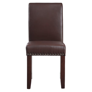 OSP Home Furnishings Parsons Dining Chair Cocoa Faux Leather