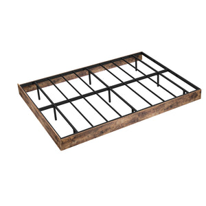 English Elm King Platform Bed with Rgb Led Ambient Glow Heavy Duty Metal Frame Floating Design T3963P446982