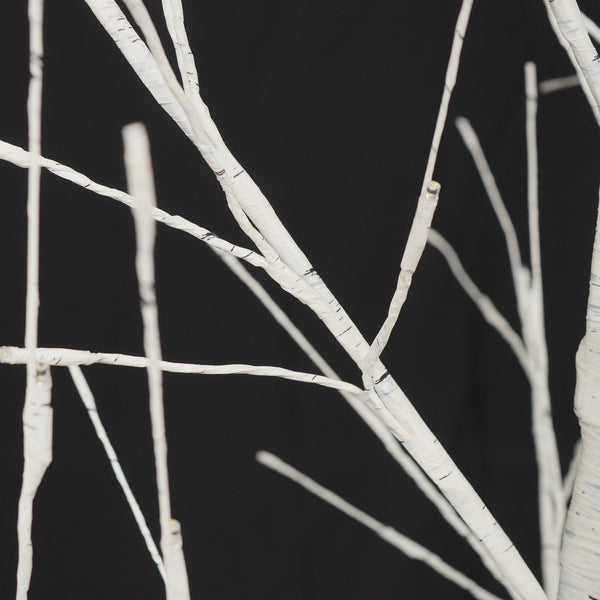 English Elm Set of Lighted Birch Tree with 216 Warm White LEDs, 3-Sizes 4/5/6FT, Indoor/Outdoor Romantic Decor N710P181843Y