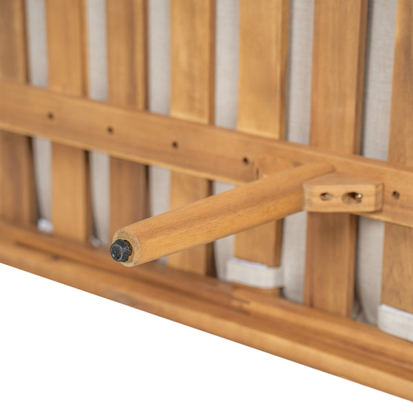 English Elm Christopher Knight Home® - Terassi Cozy Acacia Wood Loveseat For Two - Stylish Outdoor Seating With Plush Cushions & Durability N775P248814T