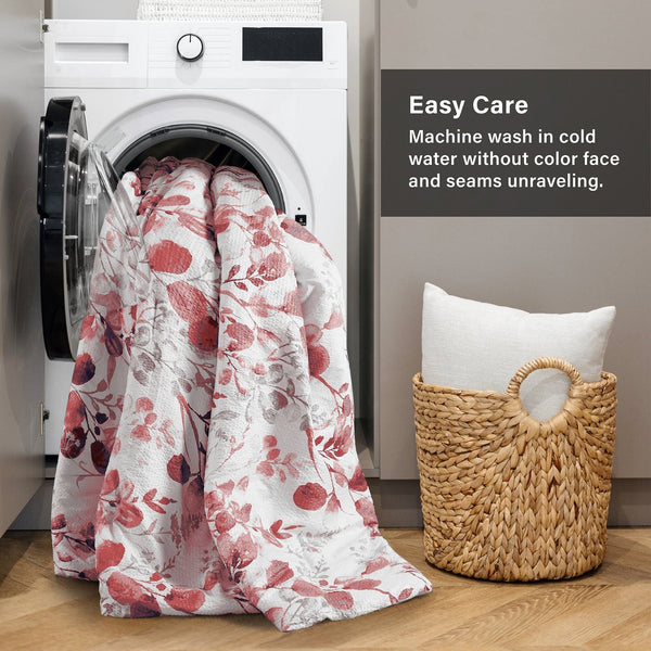 JLA Home Regency Heights - Reversible Seersucker Comforter Set with Botanical Print and Stripes, Lightweight Oeko‑Tex Microfiber 90 L x 90 W x 1.5H RH10-0023