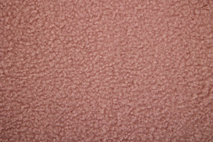 English Elm 061-Set Of 1 Plush Pink Teddy Fabric Dining Chair With Gold Legs - Ergonomic Design & Cozy Elegance W527P255486