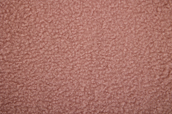 English Elm 061-Set Of 1 Plush Pink Teddy Fabric Dining Chair With Gold Legs - Ergonomic Design & Cozy Elegance W527P255486