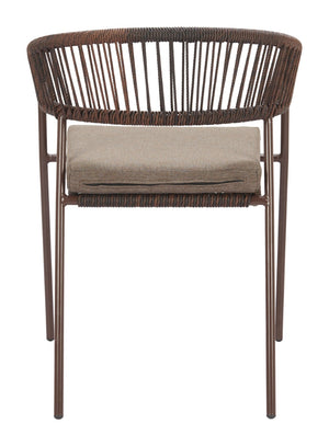 Skye Modern Elegance Seating - Set of 2 Stylish Chairs in Brown for Hospitality and Home Decor