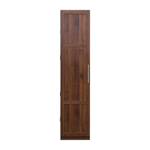 English Elm Kitchen Pantry Cabinet Walnut Tall Freestanding Storage with Shelves and Doors W331P426747